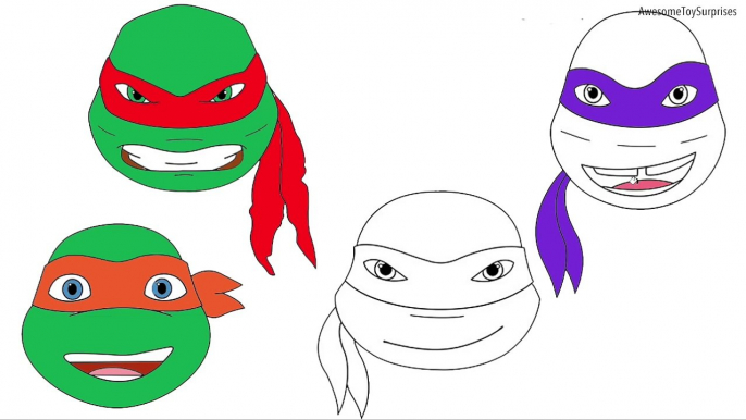 Teenage Mutant Ninja Turtles TMNT Coloring Page! Donatello, Raphael, Leonardo, and Michelangelo!