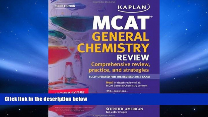 Read Book Kaplan MCAT General Chemistry Review Notes (Kaplan Test Prep) Kaplan  For Free