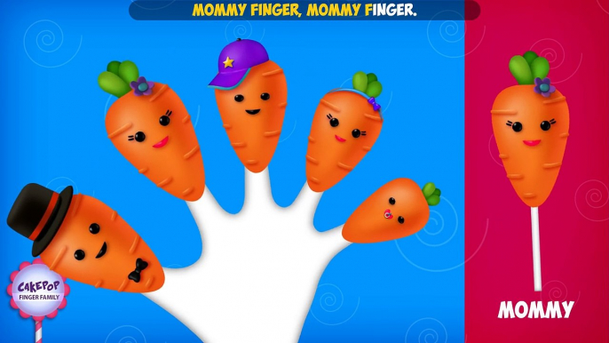 The Finger Family Carrot Cake Pop Family Nursery Rhyme | Carrot Cake Pop Finger Family Songs