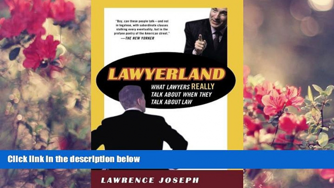 FREE [PDF] DOWNLOAD Lawyerland: What Lawyers Talk About When They Talk About Law Lawrence Joseph