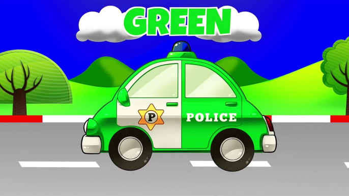 Learn Colors with Police Cars & Fire Trucks | Teach Colours Street Vehicles | Animated Surprise Eggs