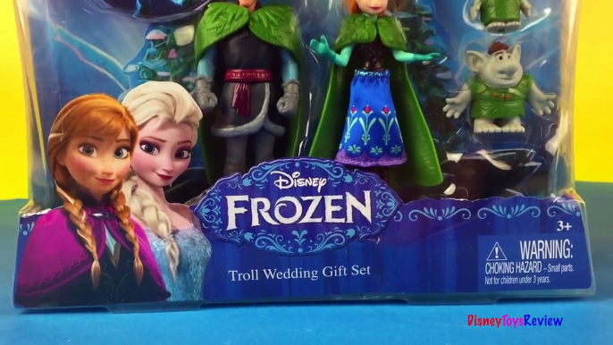 Disney Frozen Troll Wedding Gift Set - Kristoff Princess Anna Ice Queen Elsa & Trolls - Disney Store