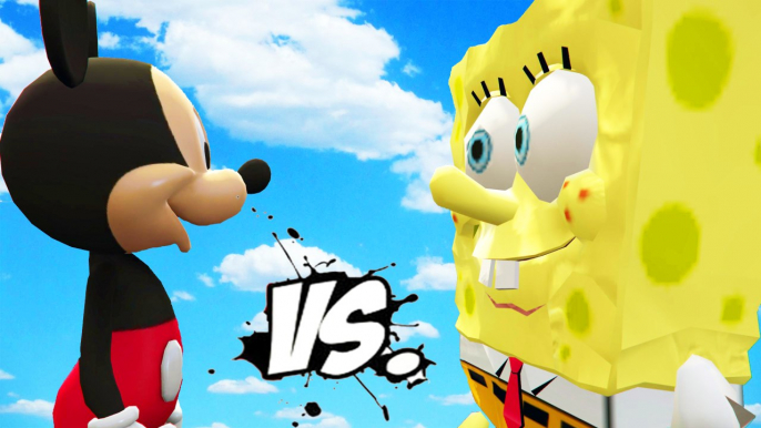 SPONGEBOB VS MICKEY MOUSE - GREAT BATTLE