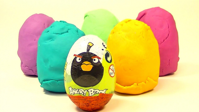 Play-Doh Eggs Angry Birds Playdough Eggs Angry Birds Surprise Eggs