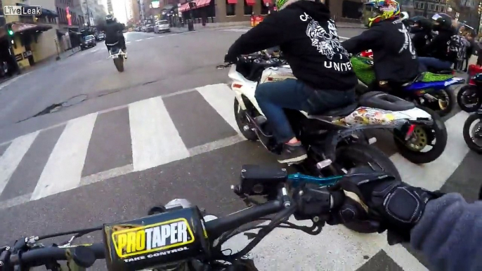 LiveLeak - Chicago Cop Throws Coffee at Biker