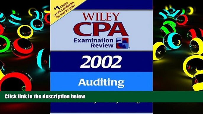 Read Book Wiley CPA Examination Review 2002, Auditing (Wiley Cpa Examination Review. Auditing)