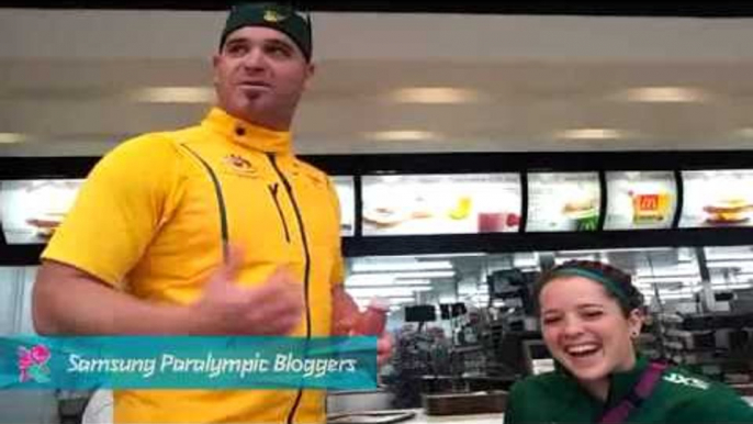 Brad Ness - Breakfast @ McDonalds, Paralympics 2012