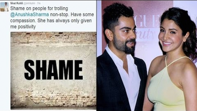 Virat Kohli 'Shammed' social media for trolling Anushka Sharma