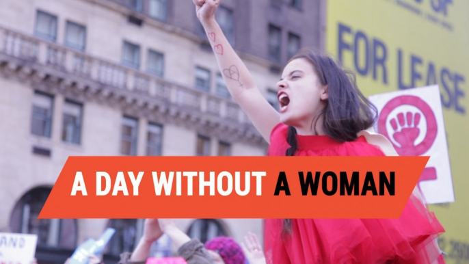 Here's what 'a day without a woman" looks like