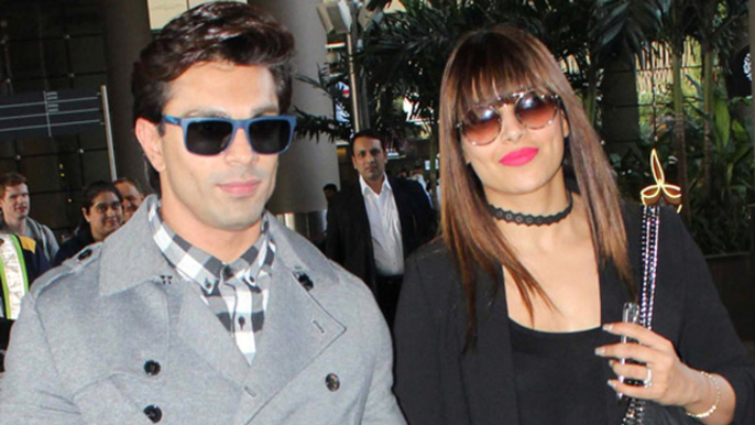 Karan Singh Grover and Bipasha Basu spotted at the Airport