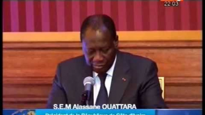 Le président Alassane Ouattara rencontre les ambassadeurs africains accrédités en France