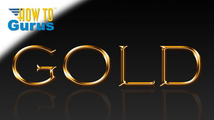 How to Create a Fast Metallic Gold Text Effect in Photoshop CC CS6 CS5 Tutorial