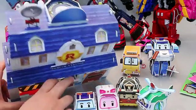 Robocar Poli Paper Tayo The Little Bus English Learn Numbers Colors Toy Surprise