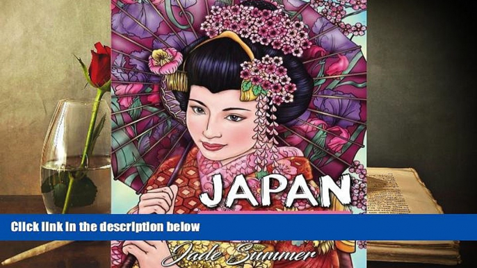 [Download]  Japan: An Adult Coloring Book with Japanese Cultural Designs, Beautiful Asian Women,