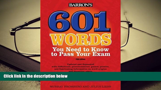 Audiobook  601 Words You Need to Know to Pass Your Exam (Barron s 601 Words You Need to Know to