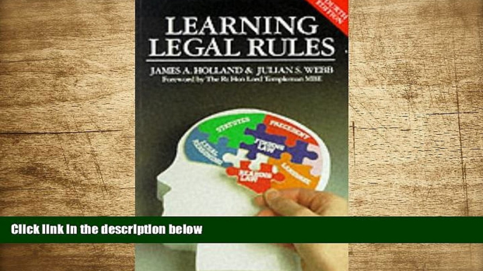 READ book Learning Legal Rules James A. Holland Full Book