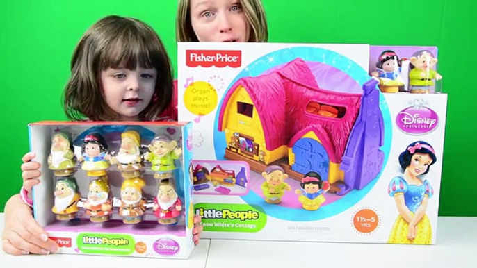 Fisher-Price Little People Disney Princess Snow Whites Cottage Snow White Dwarf Toys