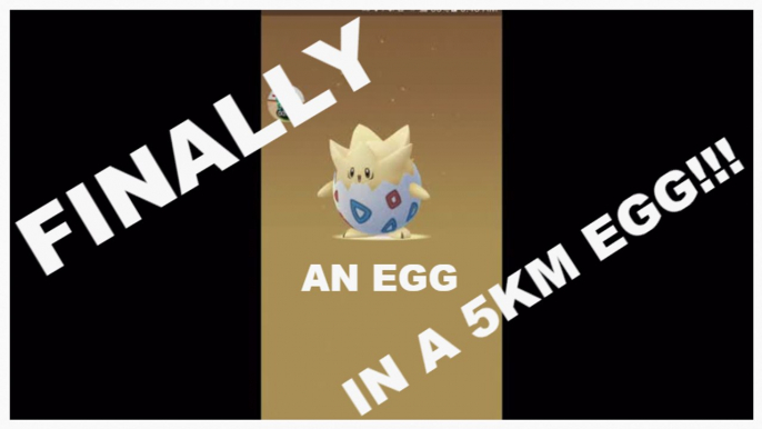 Pokemon GO The Long 5KM Egg Hatching Grind is Over .. a TOGEPI Has Been Hatched