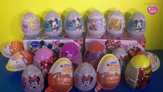 Kinder Surprise Zaini Disney Surprise Eggs , Mickey Mouse Pixar Cars Disney Princes Surprise Toys