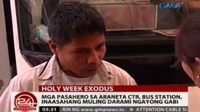 24 Oras: Nakainom na bus driver sa Araneta Ctr. Bus Terminal, hindi pinabiyahe