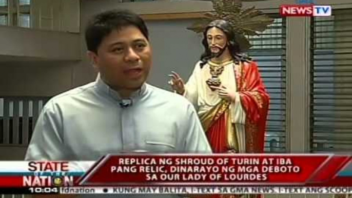 SONA: Replica ng Shroud of Turin at iba pang relic, dinarayo ng mga deboto sa Our Lady of Lourdes