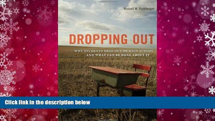 Audiobook  Dropping Out: Why Students Drop Out of High School and What Can Be Done About It For