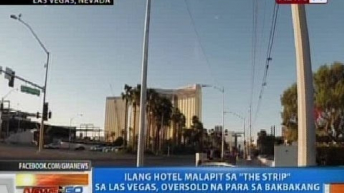 NTG: Ilang hotel malapit sa 'The Strip' sa Las Vegas, oversold na para sa Pacquiao-Mayweather fight