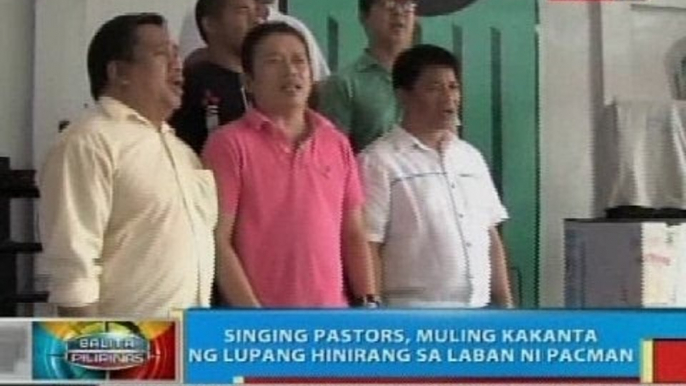 Singing pastors, muling kakanta ng Lupang Hinirang sa Pacquiao-Mayweather fight