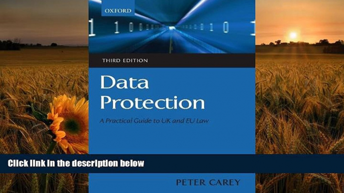 FREE [DOWNLOAD] Data Protection: A Practical Guide to UK and EU Law Peter Carey For Kindle