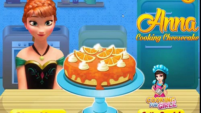Disney Frozen Cooking Games: Anna Cooking Cheese Cake For Kids in HD new