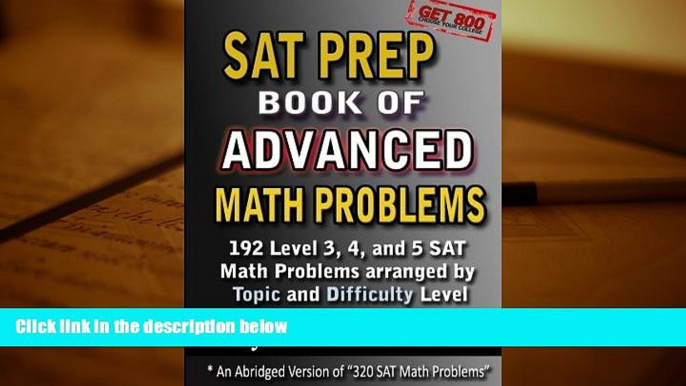 Audiobook  SAT Prep Book of Advanced Math Problems: 192 Level 3, 4 and 5 SAT Math Problems