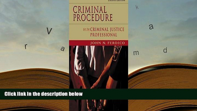 BEST PDF  Criminal Procedure for the Criminal Justice Professional BOOK ONLINE