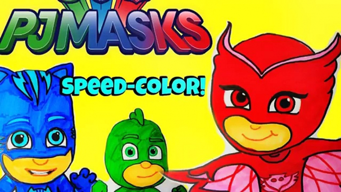 Disney PJ Masks Speed Color! How to PJ Masks Catboy Coloring, Fun PJ Masks Toy Video Les Pyjamasques