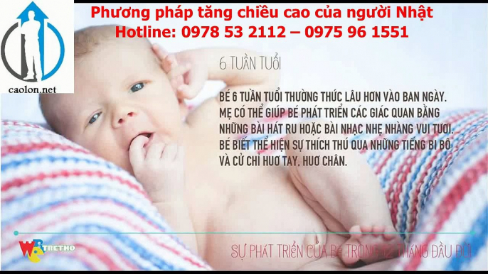 Chuẩn số đo chiều cao và sự phát triển của con trong 12 tháng đầu đời