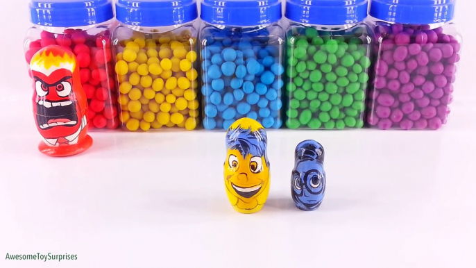 Learn Colors with Playdoh Dippin Dots Inside Out Nesting Matryoshka Dolls Toy Surprises