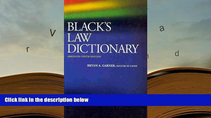 PDF [FREE] DOWNLOAD  Black s Law Dictionary, Abridged, 9th FOR IPAD