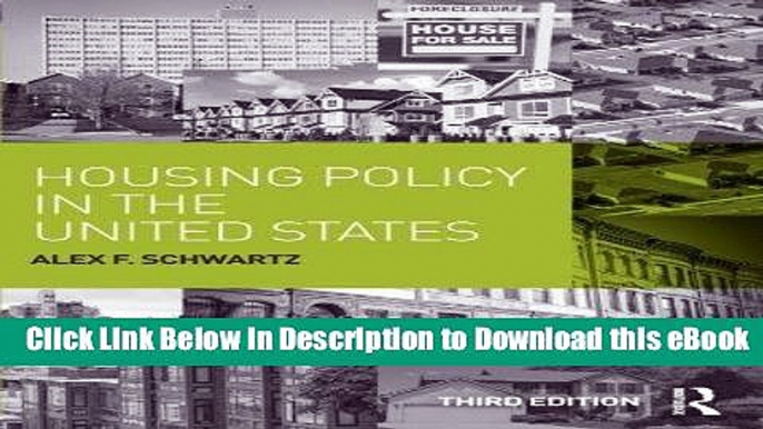 [Read Book] Housing Policy in the United States Mobi