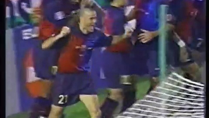 29.09.1999 - 1999-2000 UEFA Champions League Group B Matchday 3 Barcelona 1-1 Arsenal