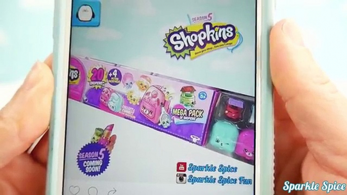 Shopkins Сезон 5 Скрытность Пик и Новый Shoppies Куклы Пам торт, Сара суши, и Радуга Кейт