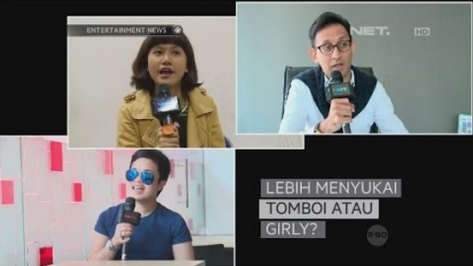 Voxpop selebriti mengenai artis wanita yang berpenampilan Tomboi