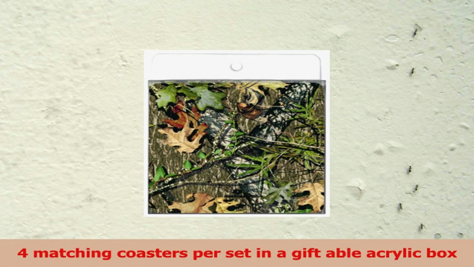 TreeFree Greetings NC38978 4Pack Artful Coaster Set Obsession Mossy Oak Camo 1acefbc8