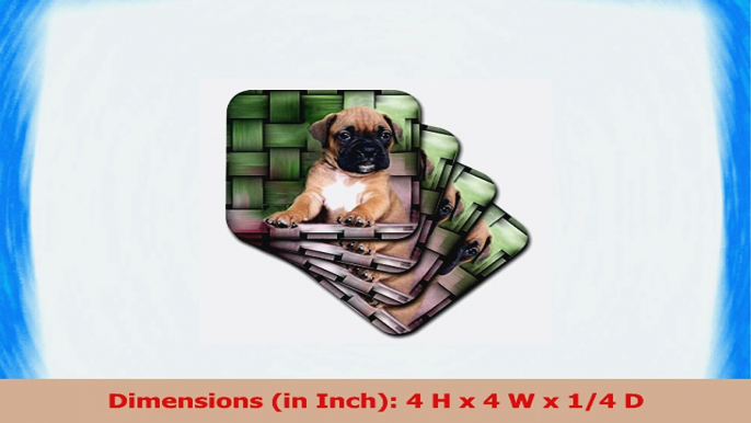 3dRose cst41424 Brindle Boxer Puppy Ceramic Tile Coasters Set of 8 9a9bdafa
