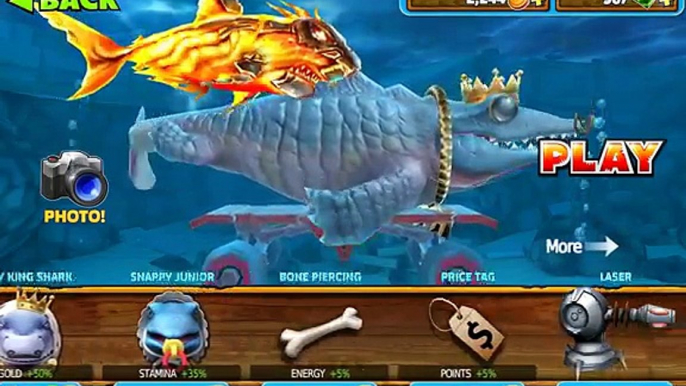 Hungry Shark Evolution: New Baby King Shark Unlocked And Mr Snappy