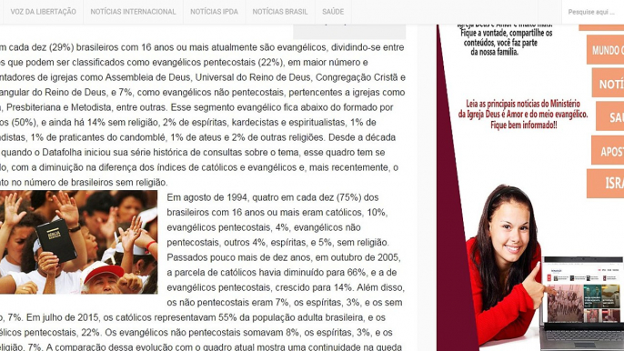 44% Dos Evangélicos São Ex-Católicos