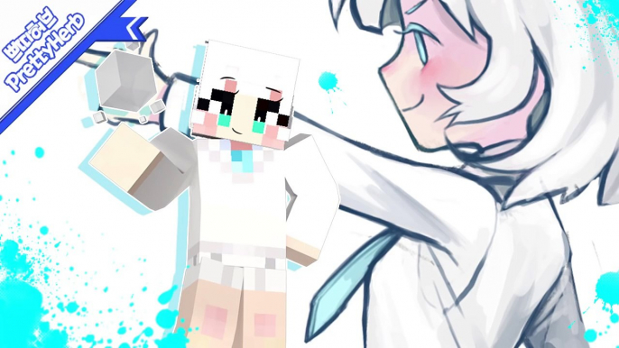 PS Speedpaint 마인크래프트 스킨  - 블랙&화이트 럭키블럭 화이트 쁘허 minecraft Skin Drawing [PrettyHerb 쁘띠허브]-qi7rKMgMZ6g