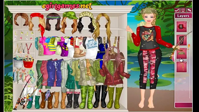 Barbie Fishing Princess Dress Up - Barbie Video Games For Girls