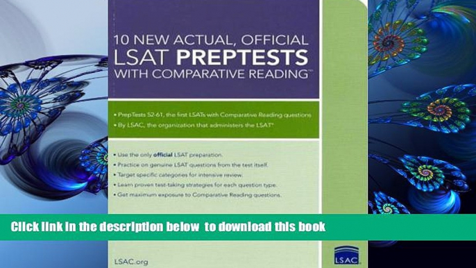 PDF  10 New Actual, Official LSAT PrepTests with Comparative Reading: (PrepTests 52-61) (Lsat