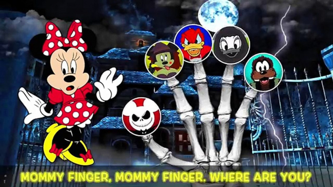 Skeleton Mickey Mouse and Monster Friends Finger Family Song!