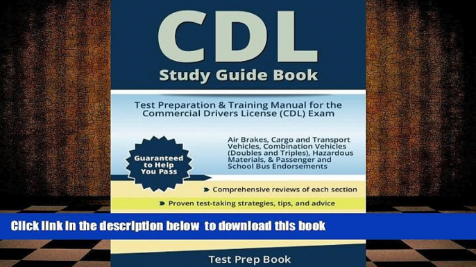 PDF  CDL Study Guide Book: Test Preparation   Training Manual for the Commercial Drivers License