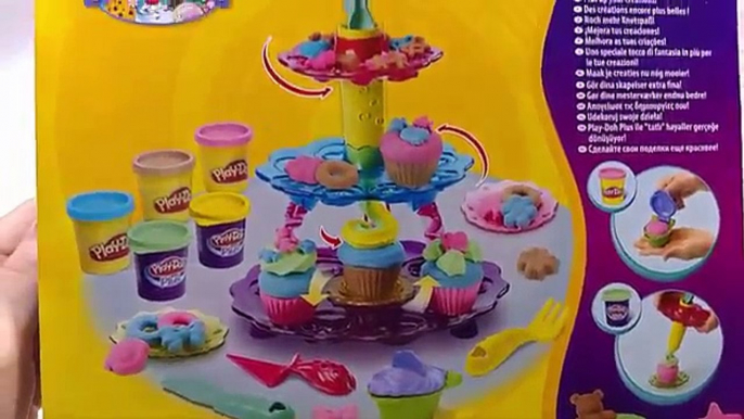 Play Doh How to Make a Cupcake Tower. Плей До Башня Пирожных. Easy Playdough Recipe Video. DIY.